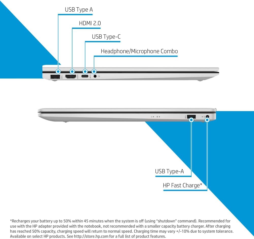 HP 14 Full HD Laptop Intel i3, 8GB RAM, 256GB SSD, 14-inch Windows 11