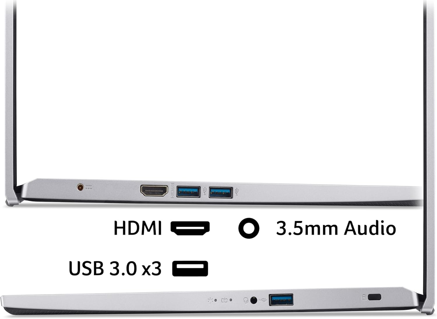 Acer Aspire 3 Laptop – Intel Core i5-1235U | 8GB RAM | 512GB SSD | 15.6" Full HD | Windows 11 | Silver