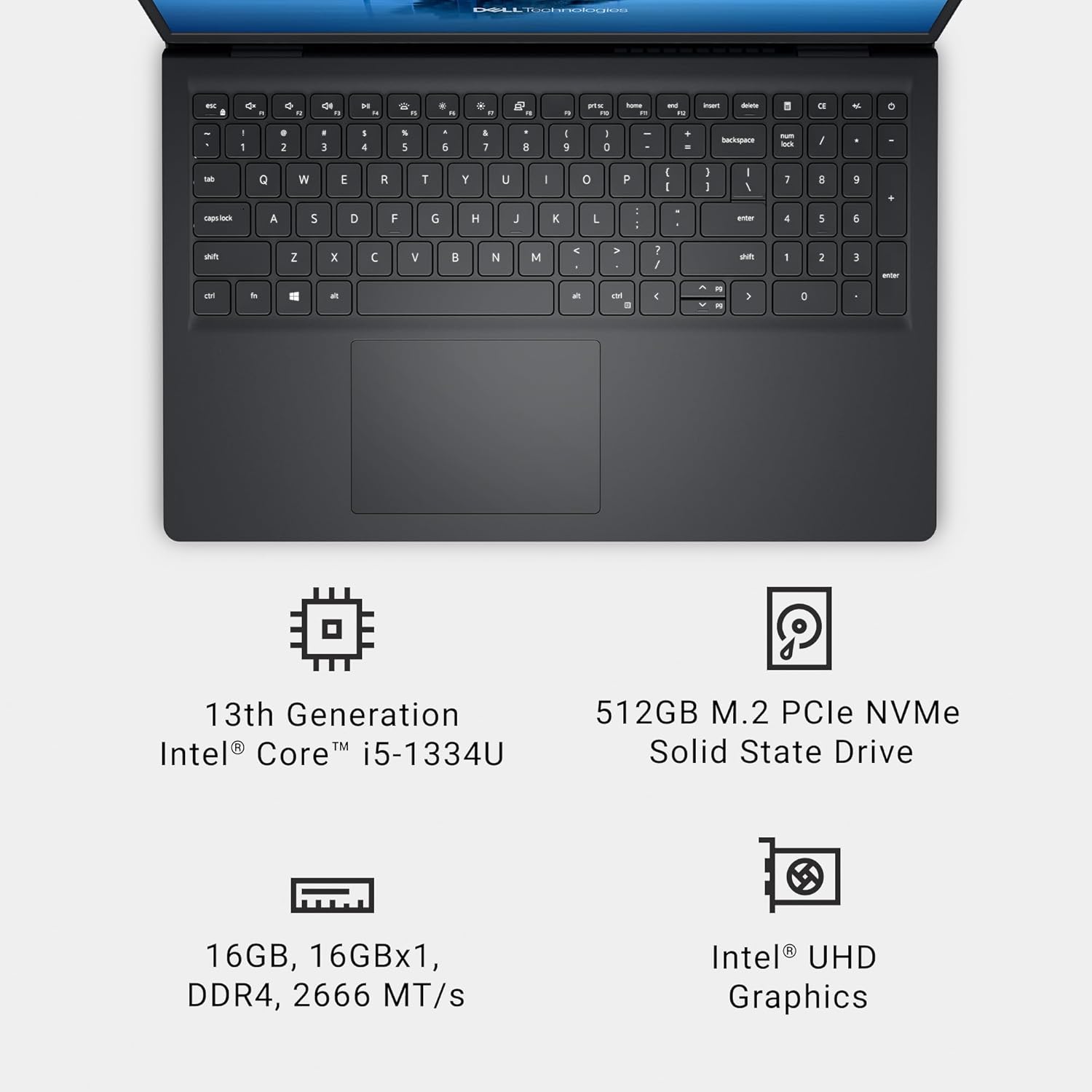 Dell Inspiron 15 - Intel Core i7 16GB 512GB SSD Win11 Laptop