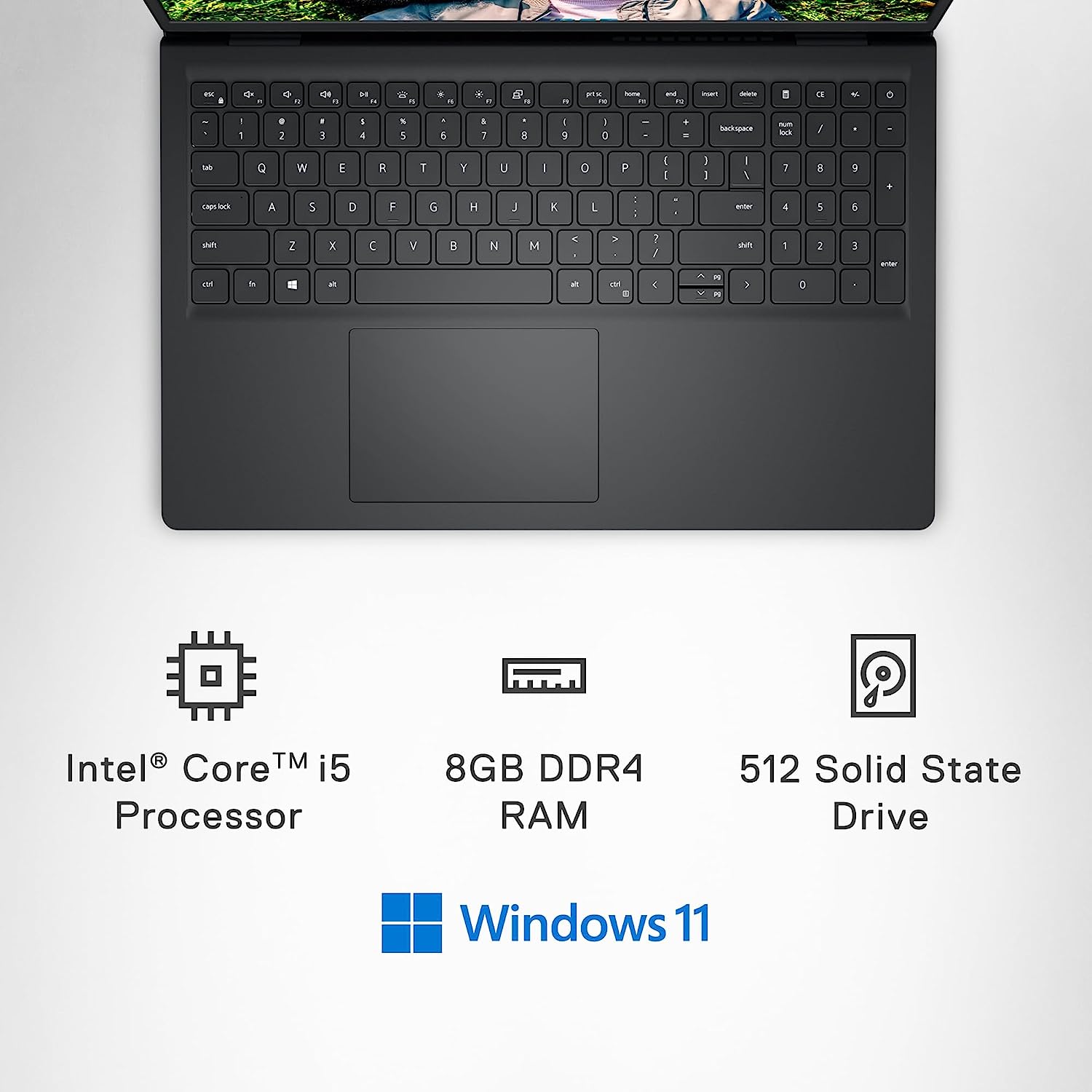 Dell Inspiron 15 - AMD Ryzen 5 8540 16GB 512GB SSD Win11 Laptop