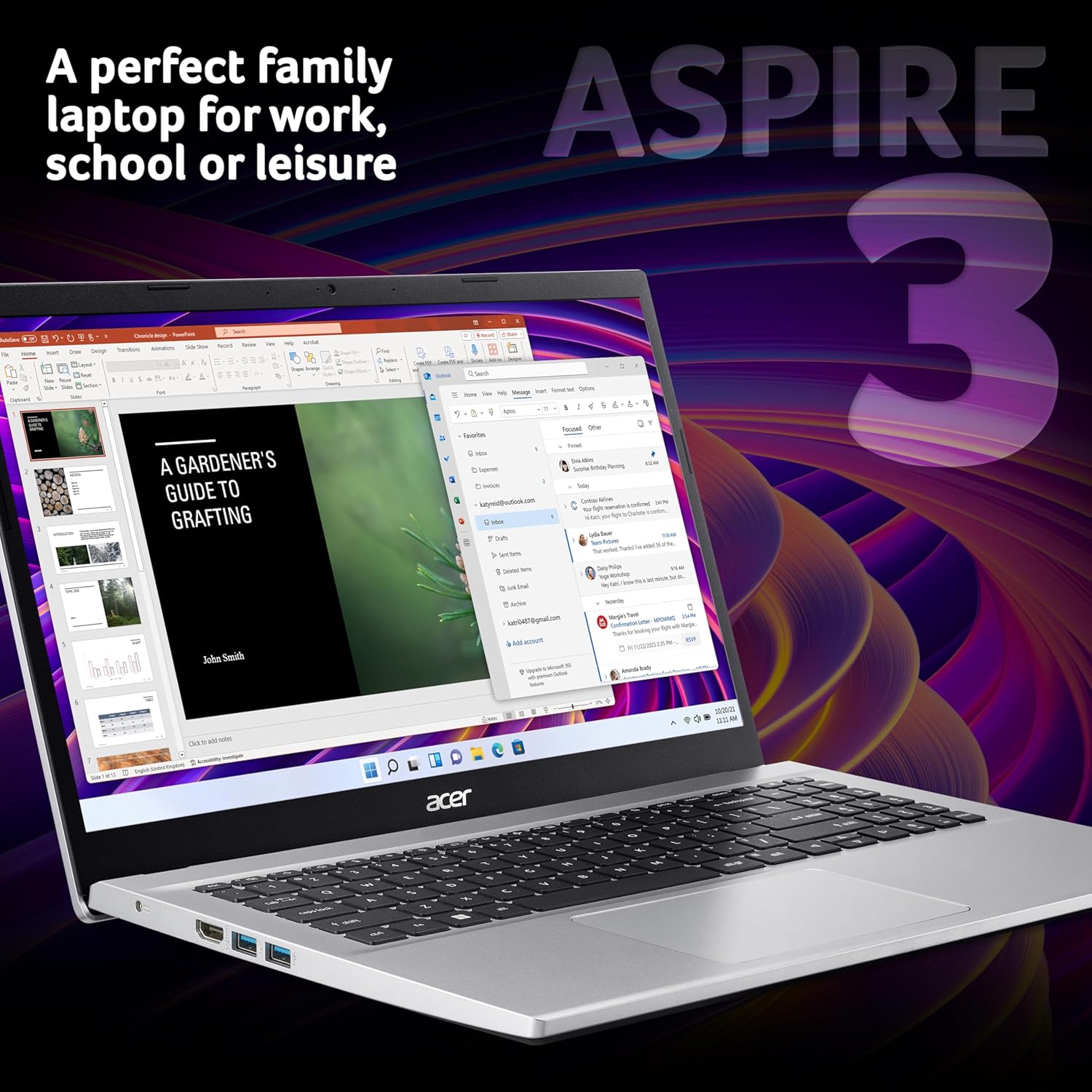 Acer Aspire 3 Laptop – Intel Core i5-1235U | 8GB RAM | 512GB SSD | 15.6" Full HD | Windows 11 | Silver