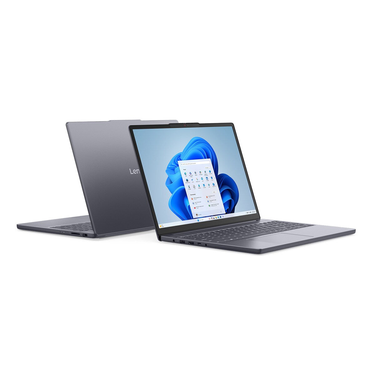 Lenovo IdeaPad Slim 3 16IRH10 Luna Grey - front and rear view