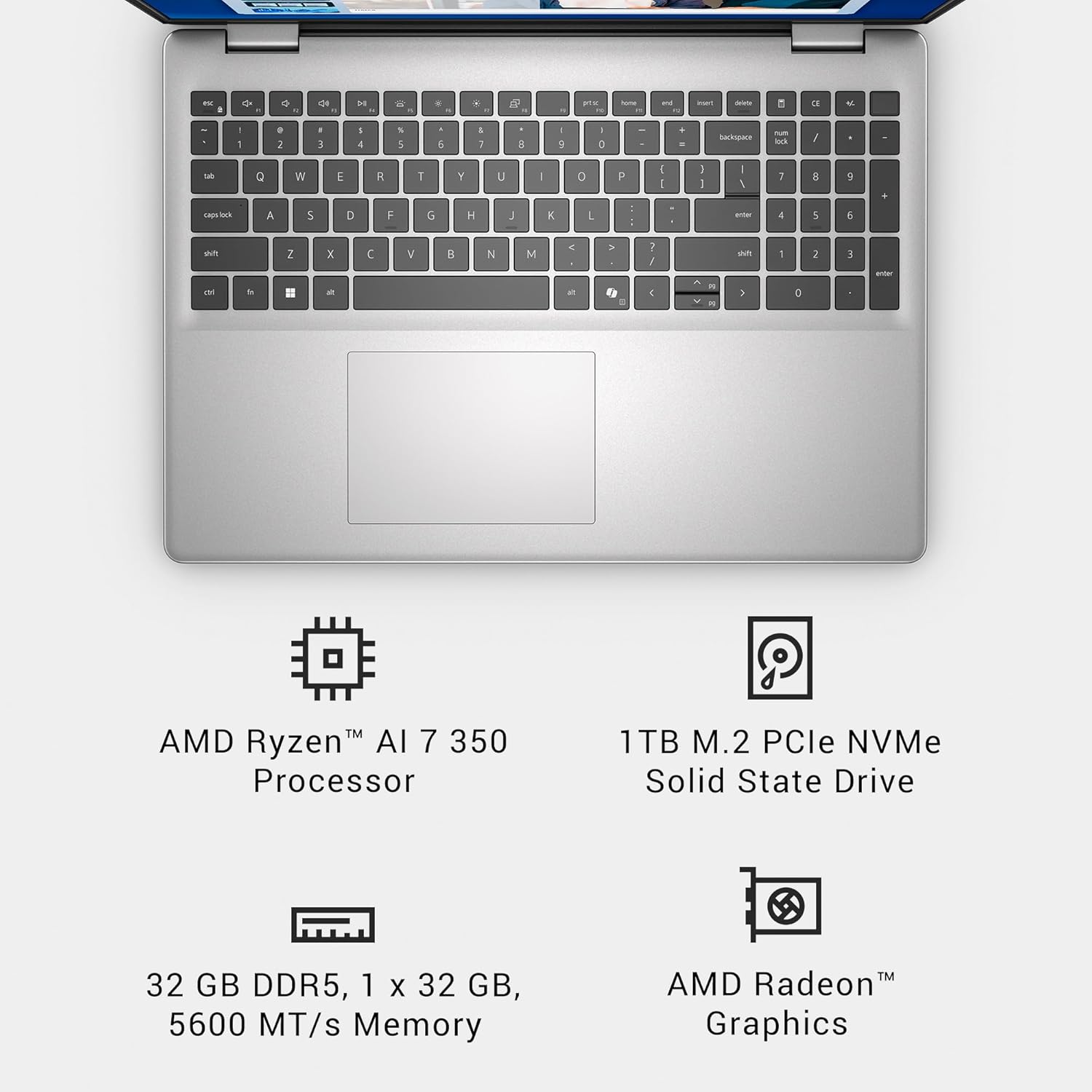 Dell Inspiron 15 - AMD Ryzen 3 8GB 256GB SSD Win11 Laptop